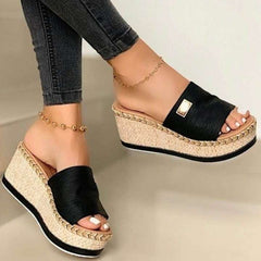 PU Leather Open Toe Sandals