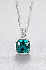 Zircon Pendant 925 Sterling Silver Necklace