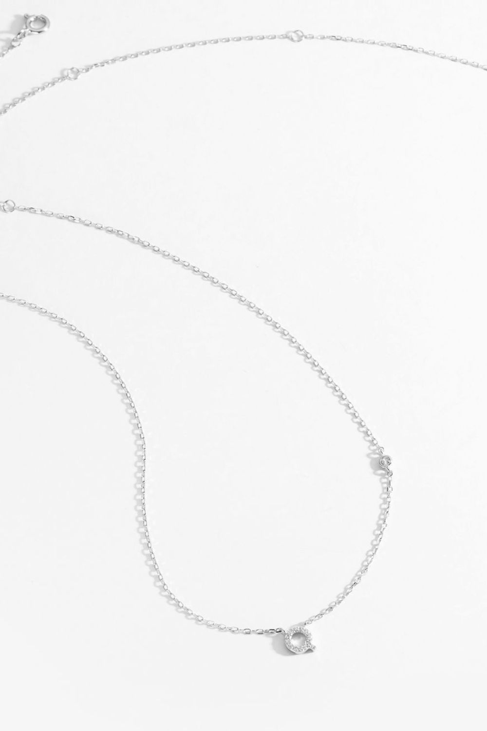 Q To U Zircon 925 Sterling Silver Necklace