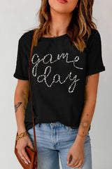 Camiseta de manga corta y cuello redondo GAME DAY de tamaño completo