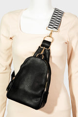 Fame Single Strap Faux Leather Sling Bag