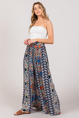 SAGE + FIG Bohemian Multi Geo Print Wide Leg Pants