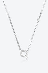 Q To U Zircon 925 Sterling Silver Necklace