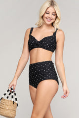 Conjunto de bikini de tiro alto con diseño torcido Take A Dip de Marina West Swim