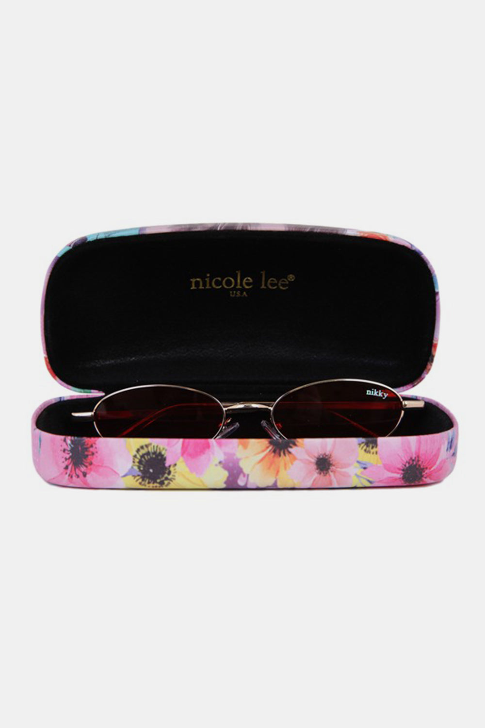 Gafas de sol ovaladas Finley con marco de metal de Nicole Lee USA