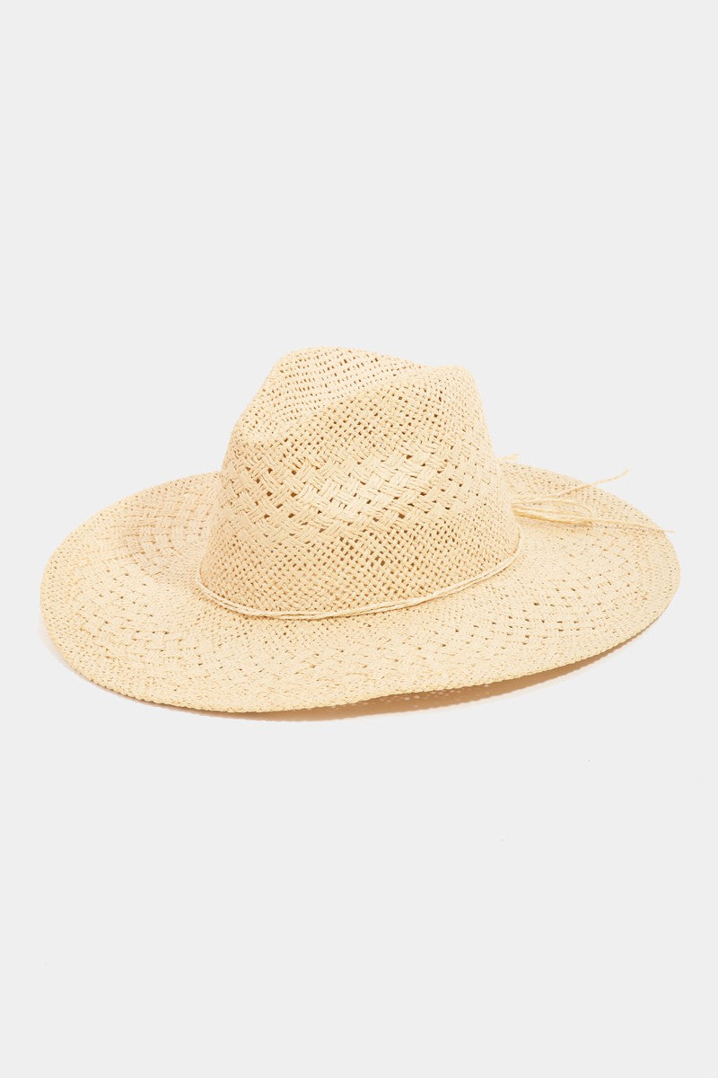 Sombrero de sol trenzado de paja Fame