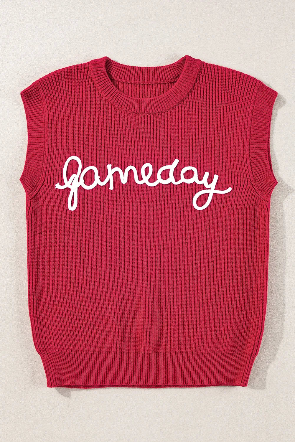 GAME DAY Round Neck Sweater Vest