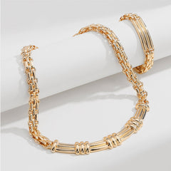 Alloy Iron Chain Necklace - Admiresty