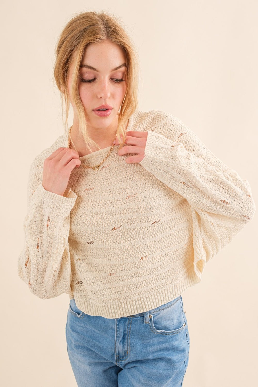 And The Why Dolman Sleeves Sweater - Admiresty