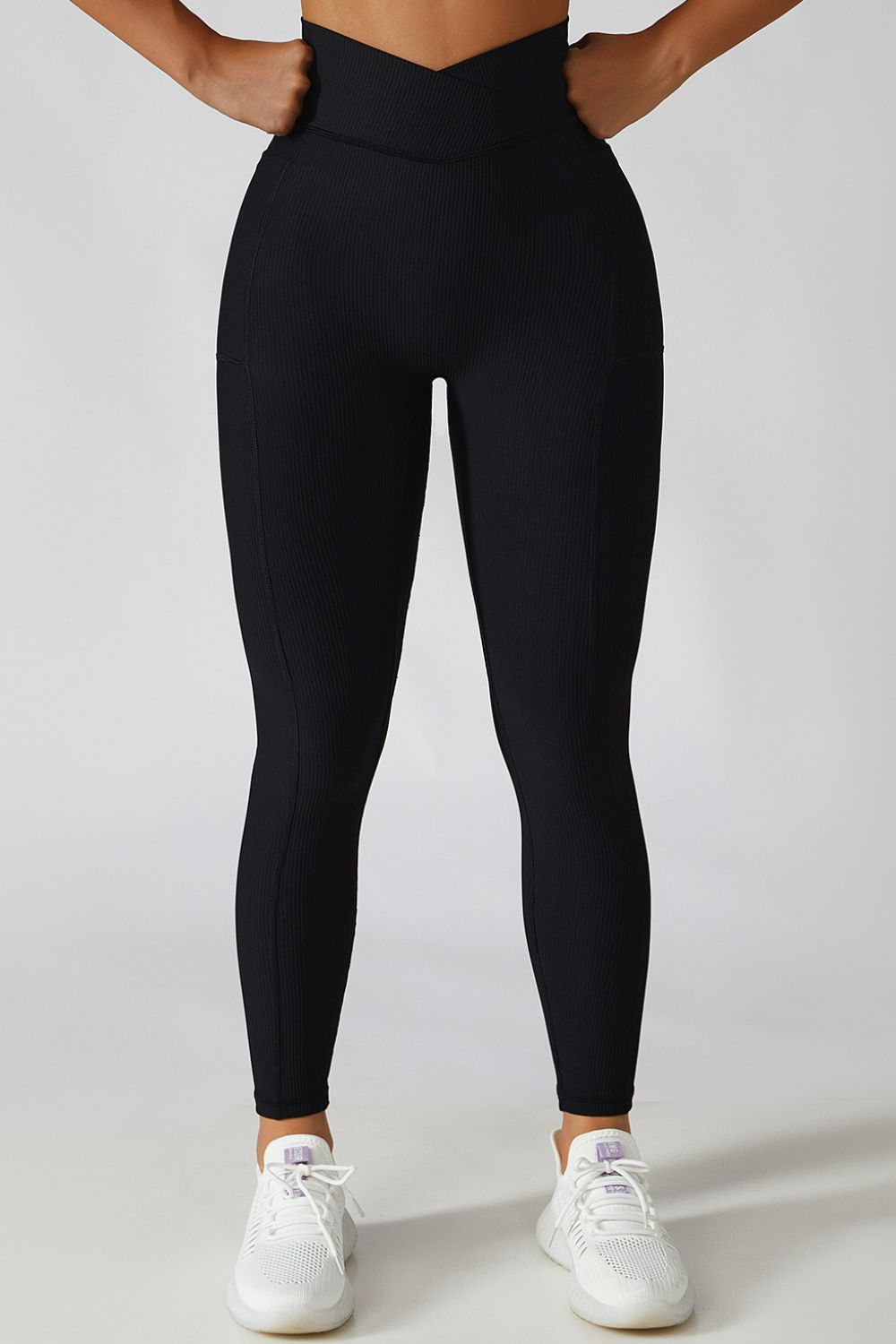 Basic Bae Crossover Waist Active Leggings - Admiresty