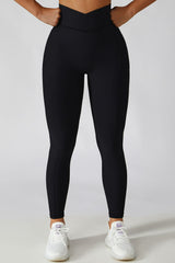 Basic Bae Crossover Waist Active Leggings - Admiresty