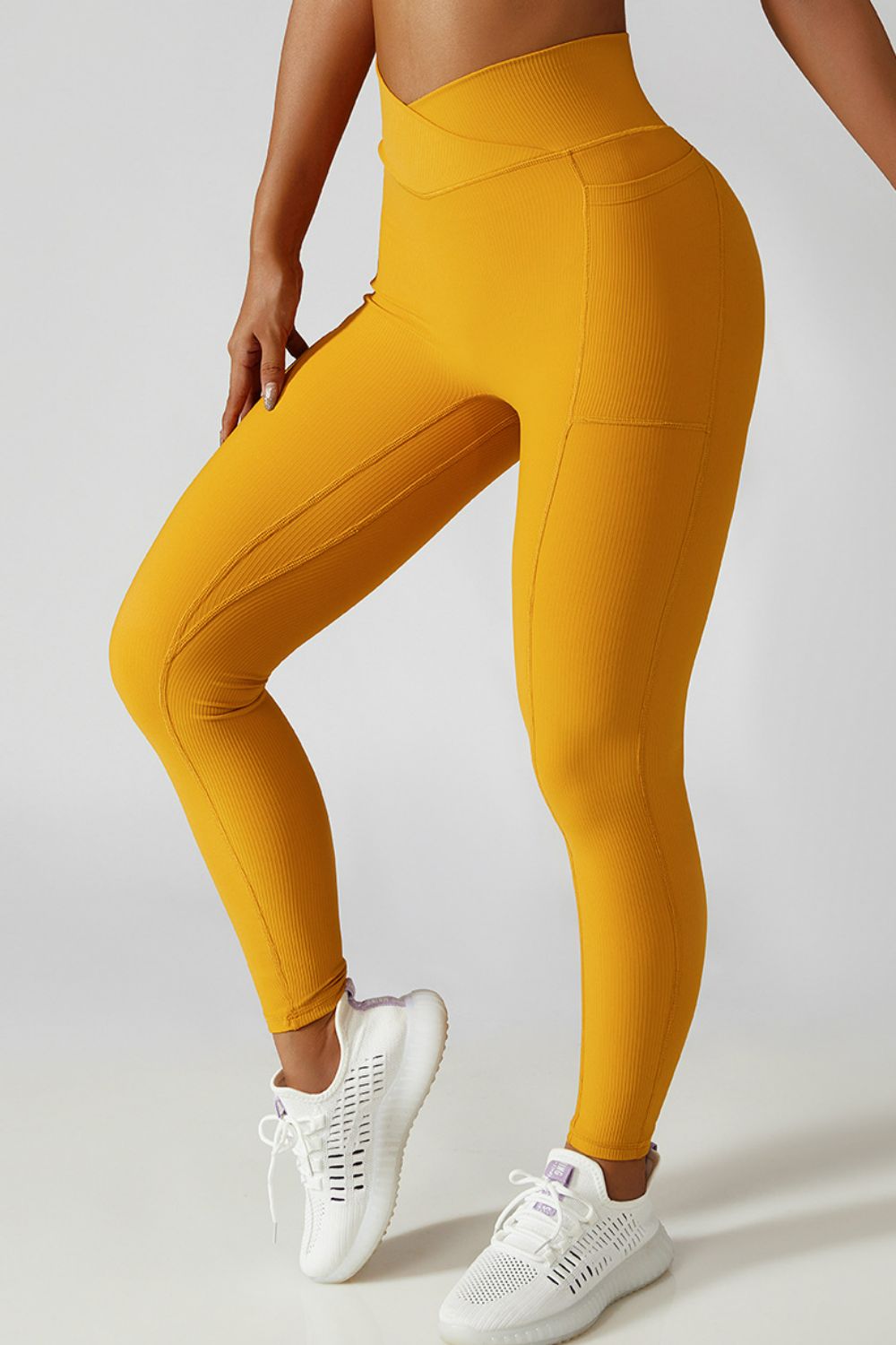 Basic Bae Crossover Waist Active Leggings - Admiresty