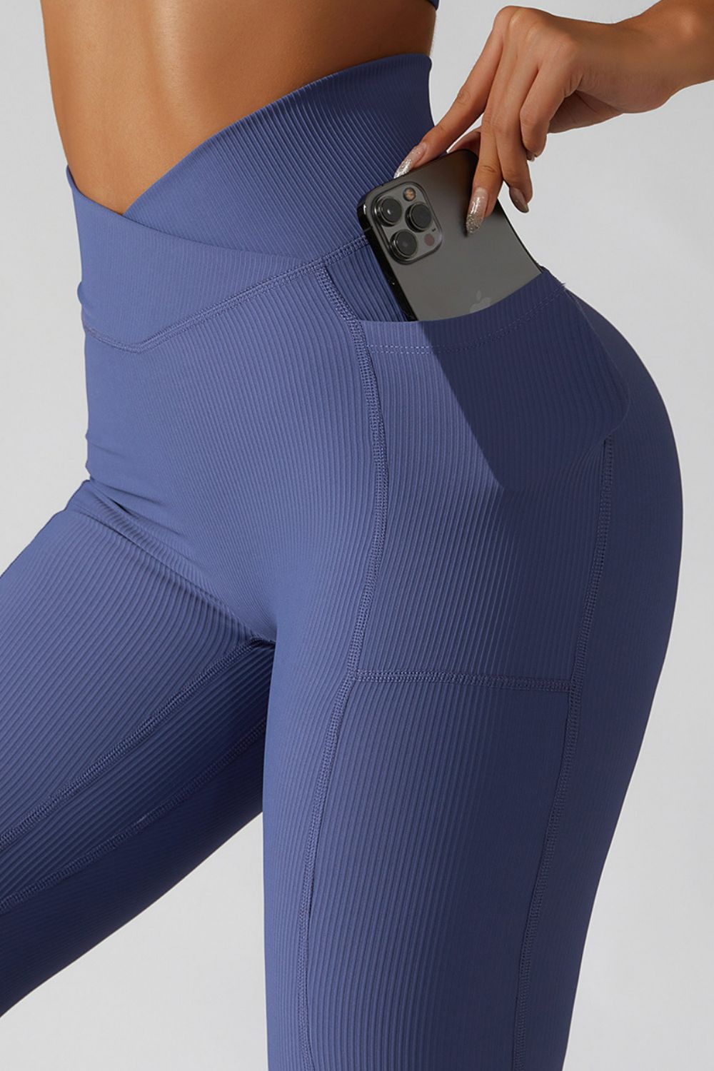 Basic Bae Crossover Waist Active Leggings - Admiresty