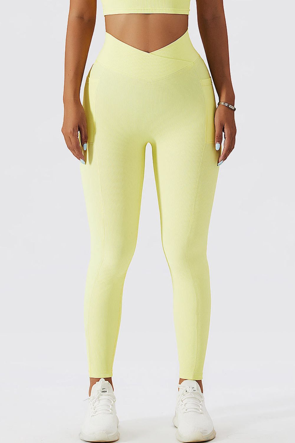 Basic Bae Crossover Waist Active Leggings - Admiresty