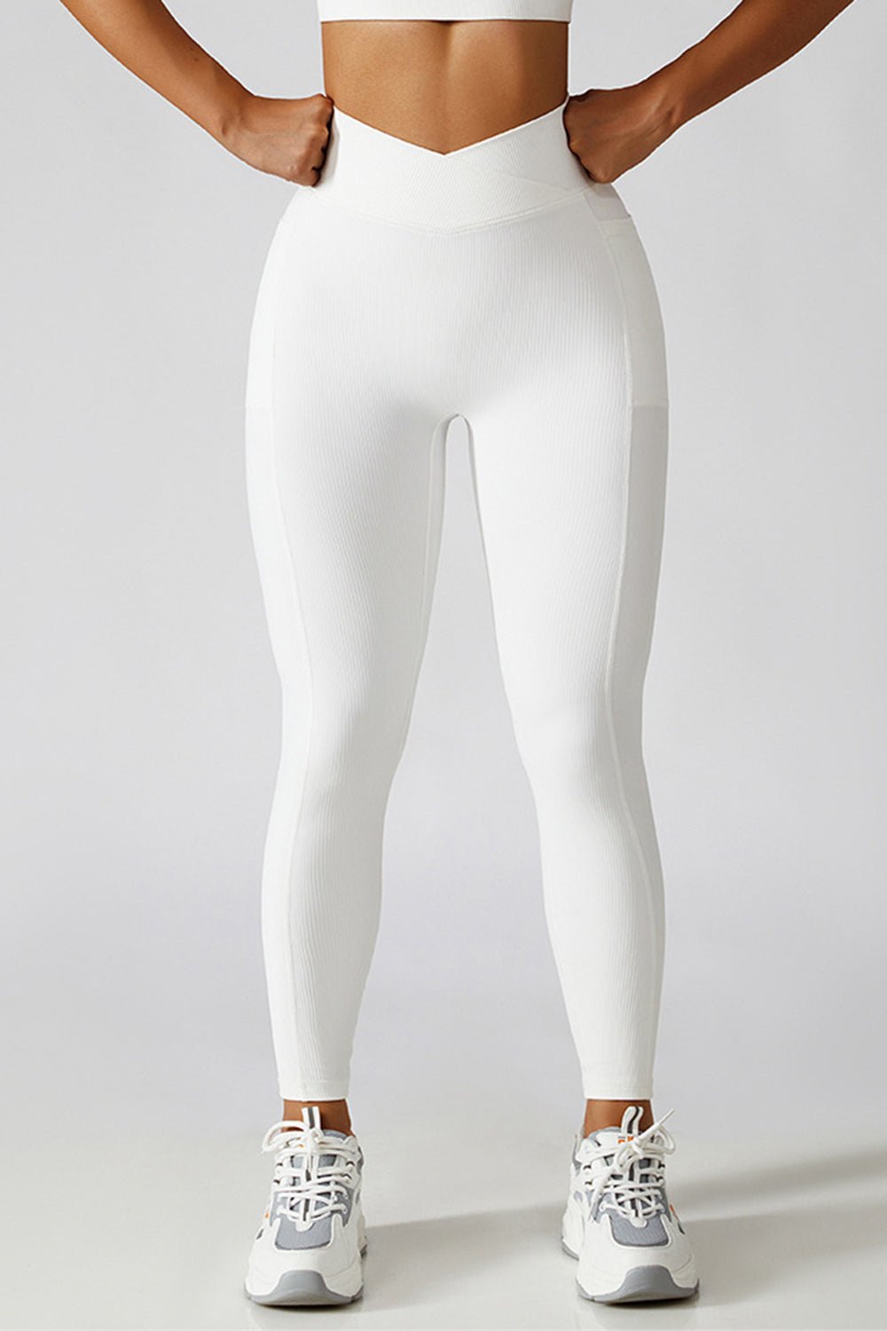 Basic Bae Crossover Waist Active Leggings - Admiresty