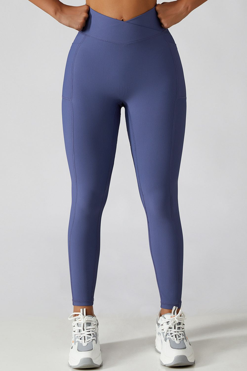 Basic Bae Crossover Waist Active Leggings - Admiresty