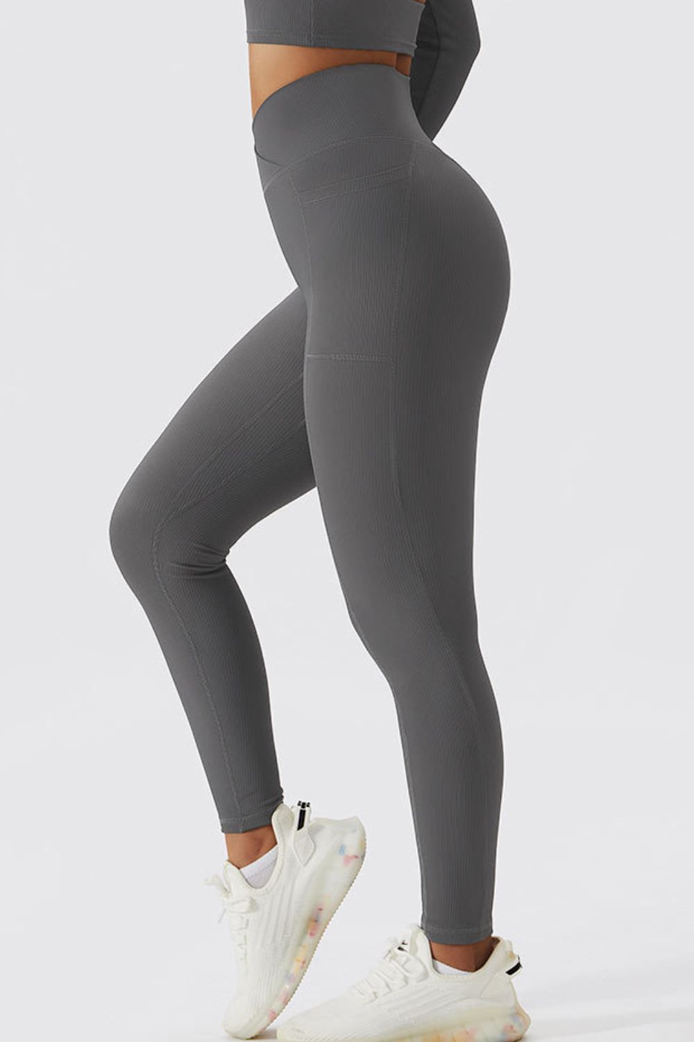 Basic Bae Crossover Waist Active Leggings - Admiresty