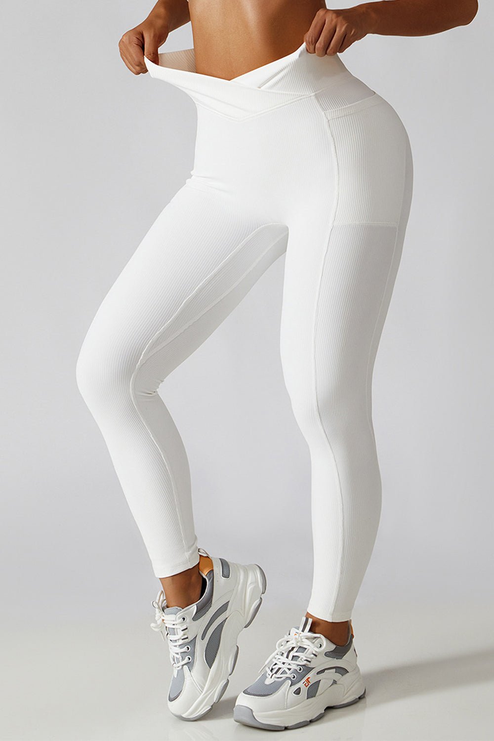 Basic Bae Crossover Waist Active Leggings - Admiresty