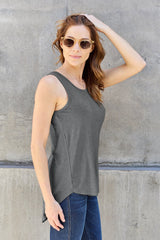 Basic Bae Full Size Round Neck Tank - Admiresty