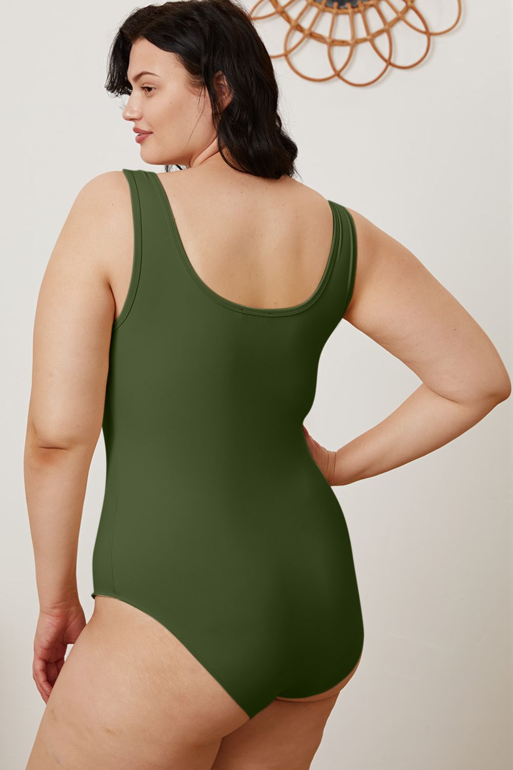 Basic Bae Full Size Square Neck Sleeveless Bodysuit - Admiresty