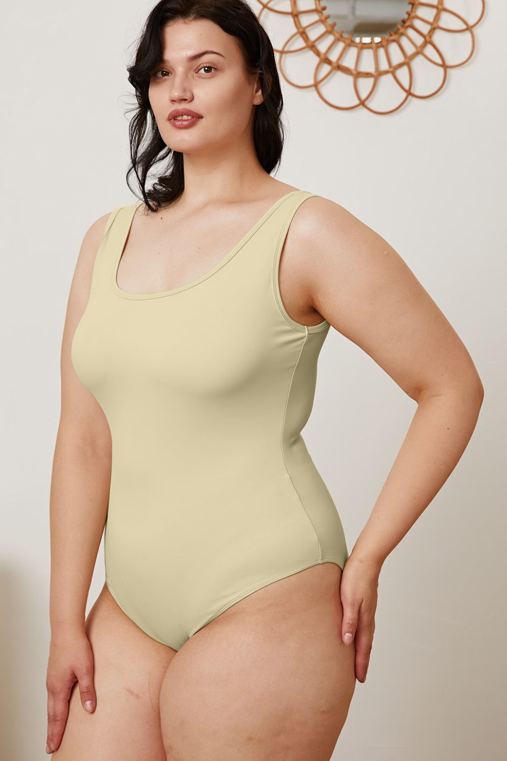 Basic Bae Full Size Square Neck Sleeveless Bodysuit - Admiresty