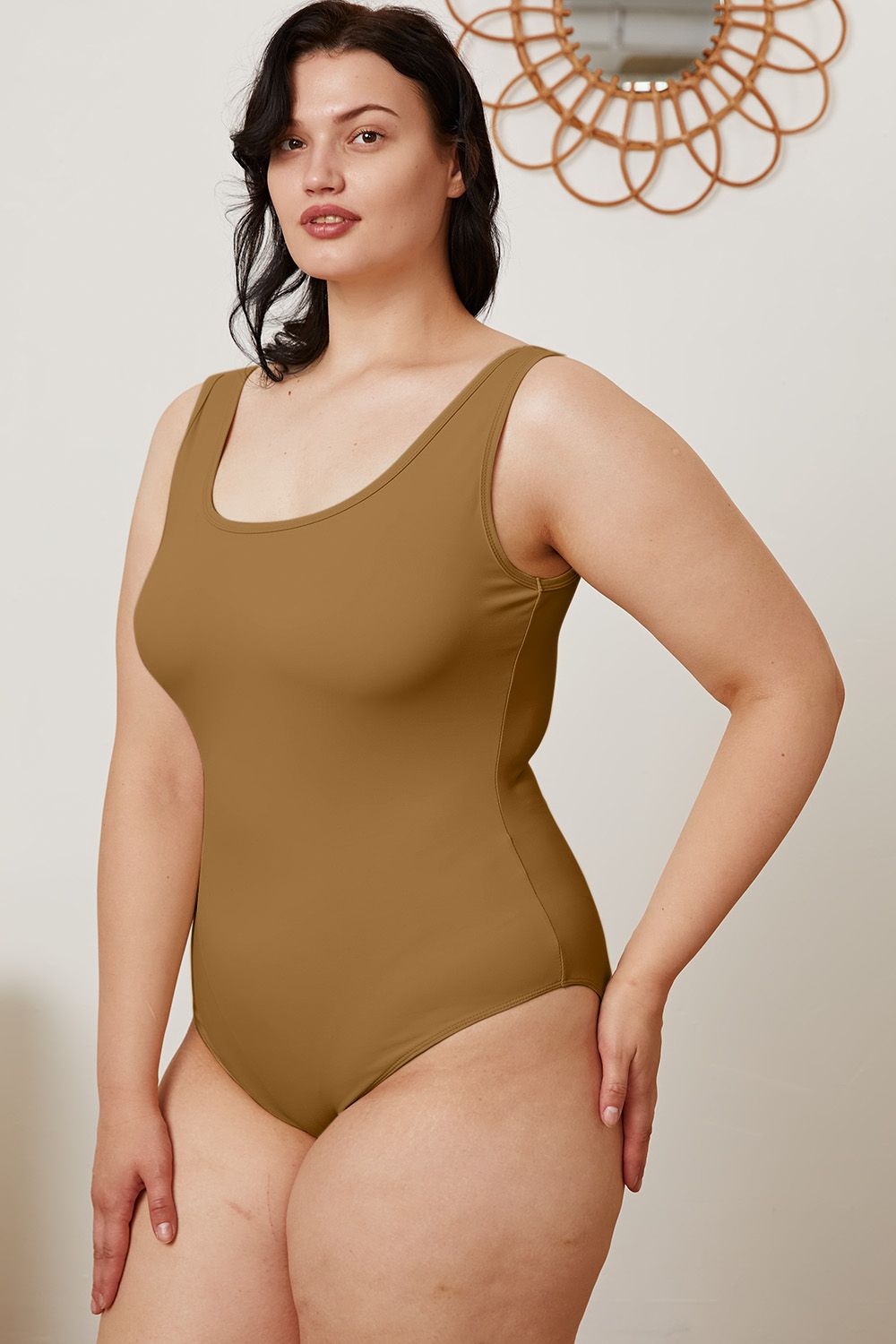 Basic Bae Full Size Square Neck Sleeveless Bodysuit - Admiresty