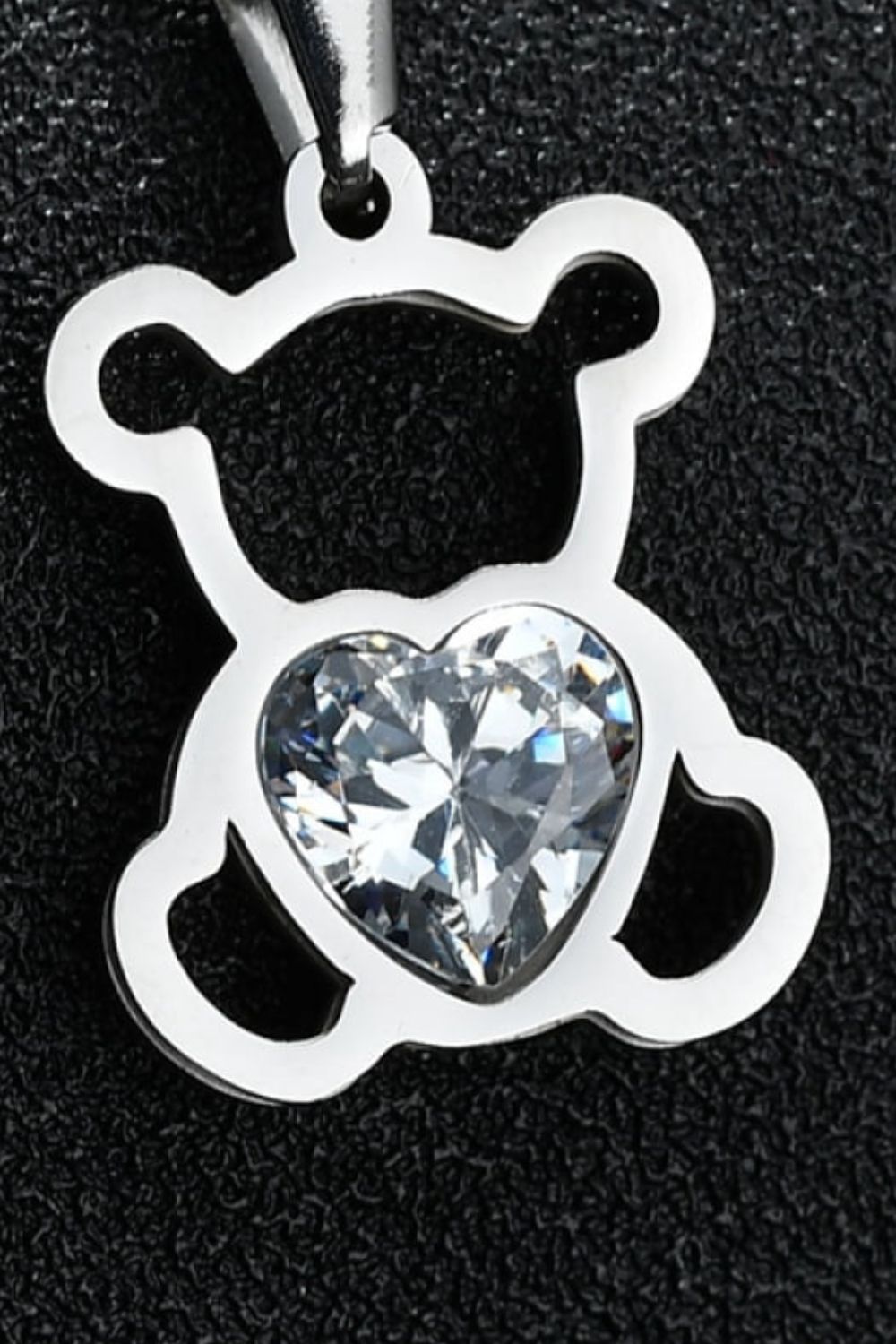 Bear Pendant Stainless Steel Necklace - Admiresty