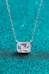 Beautiful Words 1 Carat Moissanite Pendant Necklace - Admiresty