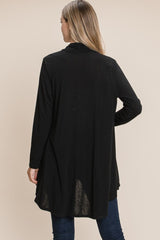 BOMBOM Open Front Long Sleeve Cardigan - Admiresty