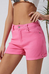 Buttoned Shorts with Pockets - Admiresty