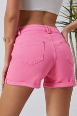 Buttoned Shorts with Pockets - Admiresty