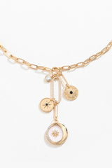 Rhinestone Alloy Necklace