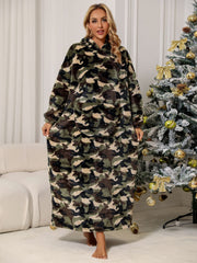 Camouflage Hooded Teddy Night Dress - Admiresty