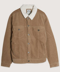 Casual Corduroy Lined Trucker Jacket - Admiresty