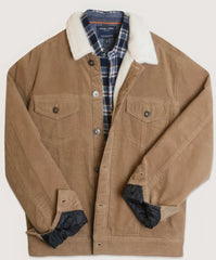 Casual Corduroy Lined Trucker Jacket - Admiresty