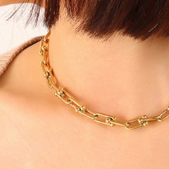 Chunky Chain Titanium Steel Necklace - Admiresty