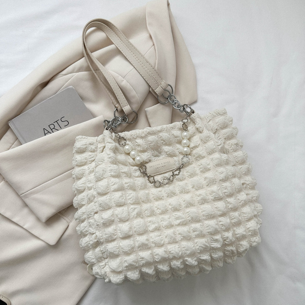 Cloud Puffy Polyester Tote Bag - Admiresty