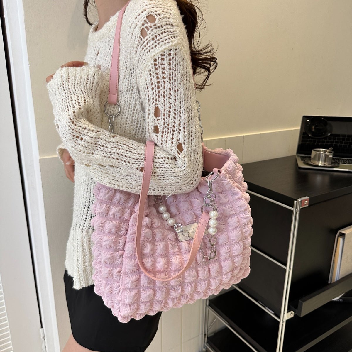 Cloud Puffy Polyester Tote Bag - Admiresty