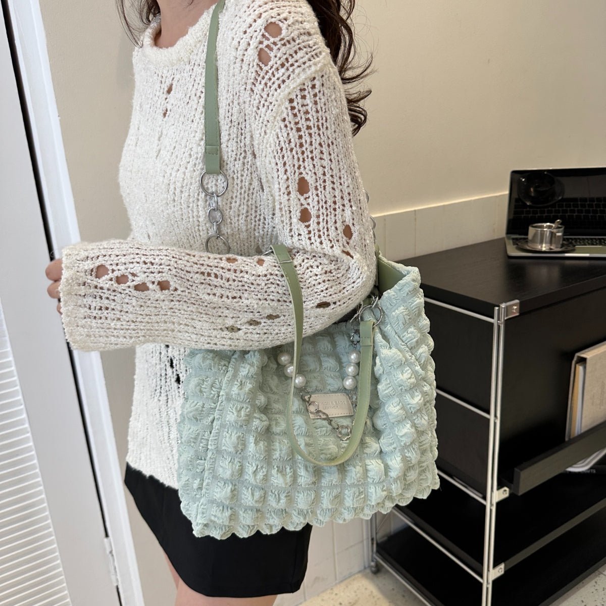 Cloud Puffy Polyester Tote Bag - Admiresty