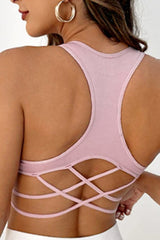 Crisscross Racerback Sports Tank - Admiresty