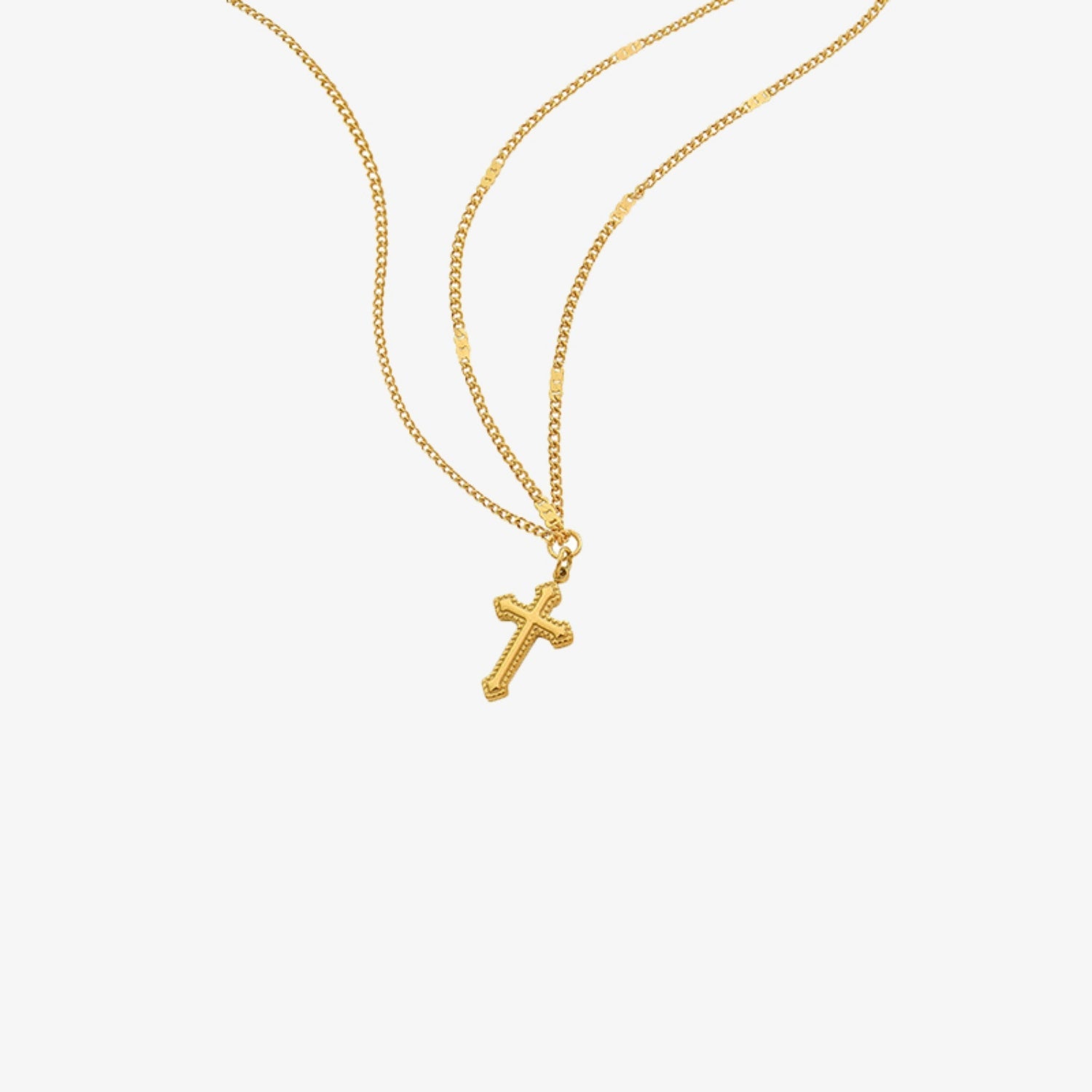 Cross Pendant Titanium Steel Necklace - Admiresty