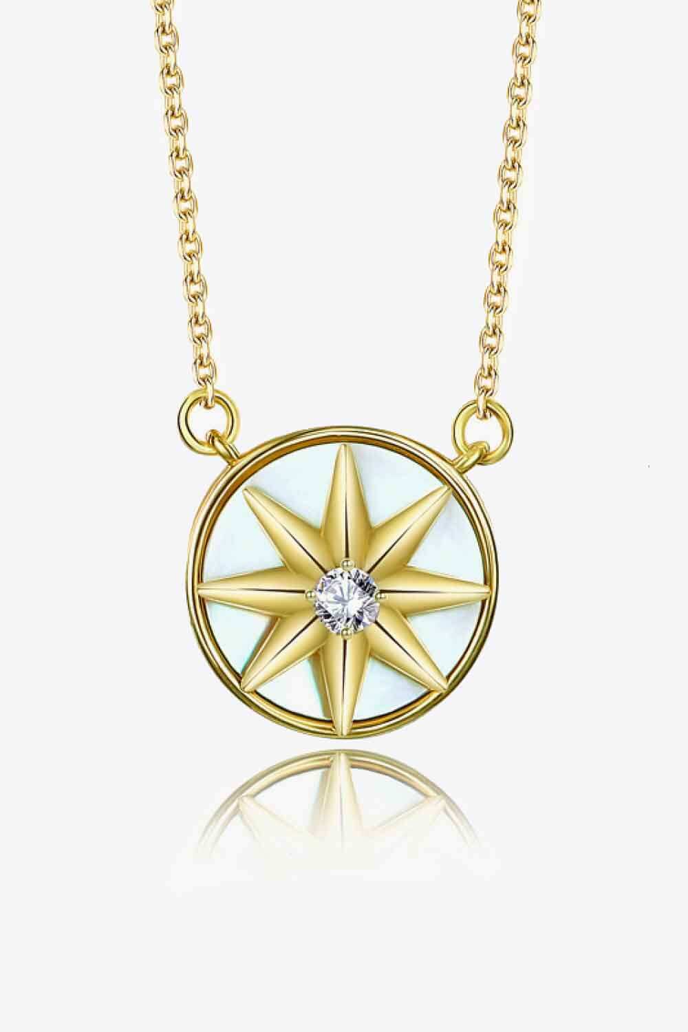 Cubic Zirconia Star Pendant Necklace - Admiresty