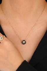 Cubic Zirconia Star Pendant Necklace - Admiresty