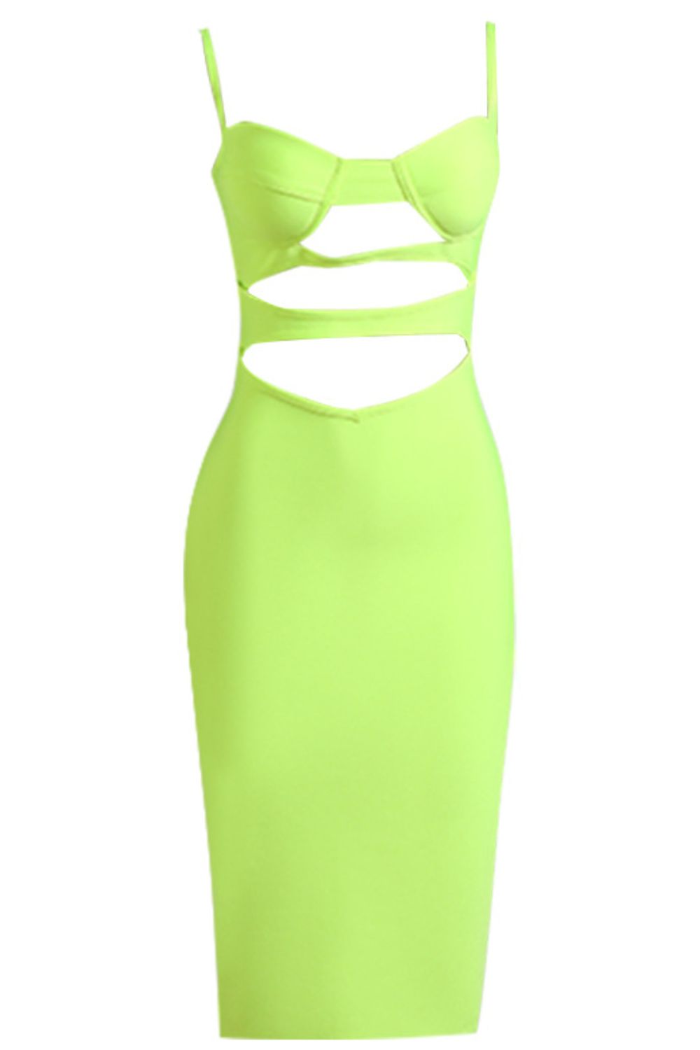 Cutout Spaghetti Strap Bodycon Dress - Admiresty