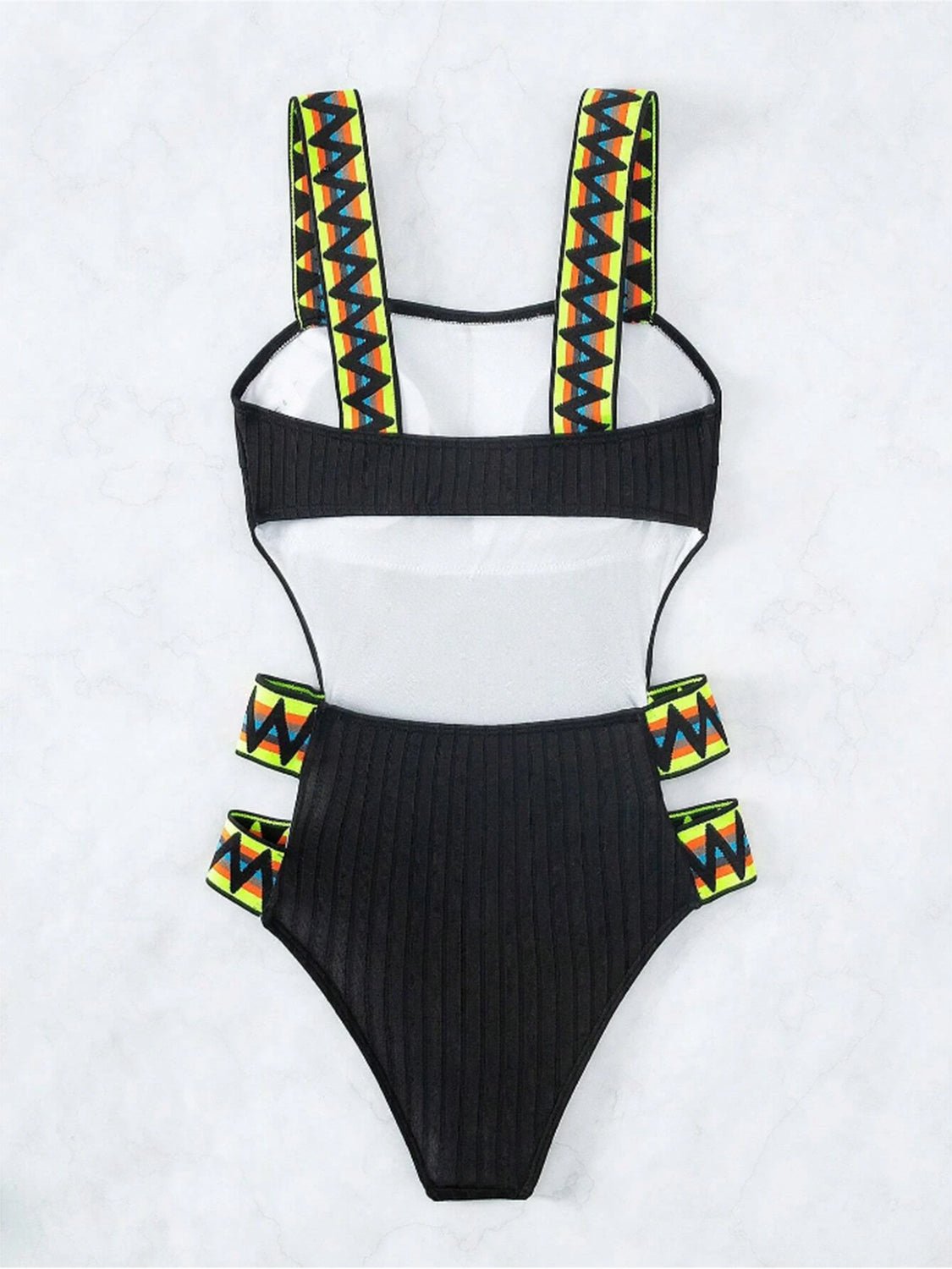 Cutout Wide Strap One - Piece Swimwear - Admiresty