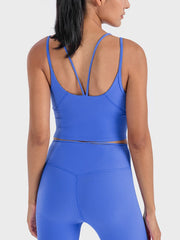 Double Strap Ribbed Sports Cami - Admiresty