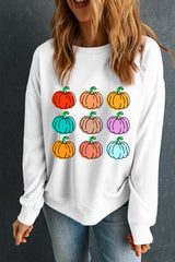 Sudadera de manga larga con estampado de calabaza