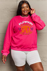 Sudadera con gráfico de calabaza y especias de Simply Love